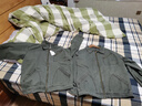 羅蒙（ROMON）高端夾克男2026春夏新款美式寬松大碼潮牌復古翻領(lǐng)水洗休閑外套男 320軍綠夾克 2XL  適合160-180斤 曬單實(shí)拍圖