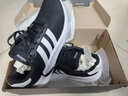 阿迪達斯（adidas）男鞋跑步鞋運動(dòng)鞋輕便減震防滑休閑鞋 黑/白 40.5 曬單實(shí)拍圖