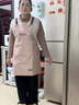 光多拉防水圍裙廚房防油污家用做飯無(wú)袖工作服男士女士通用家務(wù)清潔粉色 曬單實(shí)拍圖