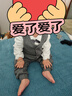 歐育男童套裝寶寶周歲衣服春秋冬禮服嬰兒花童主持人西裝抓周紳士生日 S2034灰色馬甲+襯衣+褲子三件套 100 (身高87-95體重24-27斤) 曬單實(shí)拍圖