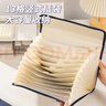 得力（deli）A4/13格橫式布質(zhì)風(fēng)琴包 多層文件夾包邊學(xué)生試卷收納袋 辦公文件袋手提包資料冊 顏色隨機 P51 曬單實(shí)拍圖