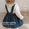 babylove女寶寶背帶裙春季純棉裙子洋氣甜美可愛(ài)碎花半身裙外出秋裝 曬單實(shí)拍圖