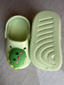 牧童兒童拖鞋夏男寶寶洞洞鞋軟底女童卡通洗澡嬰幼兒家居鞋奶龍綠150 曬單實(shí)拍圖