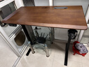 木藝生3cm高端實(shí)木電動(dòng)升降桌電腦桌臺式電競桌子辦公書(shū)桌可升降工作臺 【升級線(xiàn)盒】單電機3cm實(shí)木胡桃色 120*60【免費送裝】 曬單實(shí)拍圖
