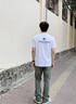 陌汀2026新款港風(fēng)短袖t恤男夏季日系潮牌印花青少年寬松純棉ins半袖衫 白色 003小山 M 曬單實(shí)拍圖