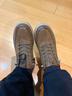奧康（Aokang）男鞋春秋季新款高顏值板鞋男士復古戶(hù)外百搭免系帶高端休閑鞋LH 曬單實(shí)拍圖