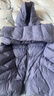 啄木鳥(niǎo)正品女裝羽絨棉服寬松顯瘦棉襖短款春秋新款輕薄連帽大碼棉衣外套 霧藍色 2XL 126-135斤 曬單實(shí)拍圖
