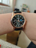 正品男士手表高檔休閑石英表簡(jiǎn)約氣質(zhì)男表皮帶高顏值羅馬時(shí)尚腕表 黑色運動(dòng)款 曬單實(shí)拍圖