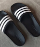 adidas ADILETTE SHOWER休閑實(shí)用舒適拖鞋男女阿迪達斯官方輕運動(dòng) 黑/白 (偏小，推薦買(mǎi)大1碼)   44.5 曬單實(shí)拍圖