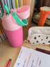 chakolab和序保溫杯雙飲吸管杯大容量運動(dòng)水杯學(xué)生便攜高顏值杯兒童咔噠杯 莓莓凍550ml 曬單實(shí)拍圖