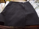 朵以2025秋季新款通勤不規則圍裹A字裙半身裙藏胯顯瘦高腰短裙 黑色 XL 曬單實(shí)拍圖