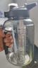 福萬(wàn)祥戶(hù)外頓噸桶茶水分離杯訓練大容量運動(dòng)水壺健身水杯男女便攜太空杯 暗夜黑1700ml贈吸管+杯刷+茶漏 曬單實(shí)拍圖