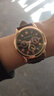 【網(wǎng)紅爆款】商務(wù)腕表石英運動(dòng)表休閑皮帶男女手表 合金棕色 曬單實(shí)拍圖