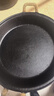 王源吉手工鑄鐵平底鍋無(wú)涂層不易粘煎蛋早餐烤肉盤(pán)燃氣電磁爐通用36cm 曬單實(shí)拍圖
