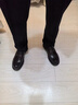 木林森男鞋皮鞋男2025春夏季新款豆豆鞋男士一腳蹬厚底商務(wù)休閑鞋子男款 黑 41 曬單實(shí)拍圖