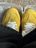 卡帕（Kappa）官方背靠背女鞋TIFO德訓鞋女春季休閑運動(dòng)厚底板鞋子女 錫蘭黃 37 曬單實(shí)拍圖