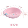 茶花 兒童抗菌洗臉盆31.7cm1只加厚塑料盆洗衣服洗腳盆粉色* 曬單實(shí)拍圖
