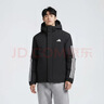 阿迪達斯（adidas）男 運動(dòng)型格系列 3S HOODED INS J 短棉服 JY8303 黑色  S  曬單實(shí)拍圖