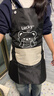 品喻（PINYU）圍裙廚房防水防油污可擦手掛脖罩衣男女夏季家務(wù)清潔卡通黑白2條 曬單實(shí)拍圖