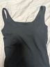 曼妮芬方領(lǐng)短款內衣舒適帶杯百搭打底背心帶杯上衣女20400480 020 黑色 XL 170/95 曬單實(shí)拍圖