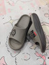 大嘴猴夏季涼拖鞋男26新款厚底可外穿室內家居防滑耐磨浴室洗澡情侶拖鞋 灰色 【正品保障】 42-43 標準碼（內長(cháng)265mm） 曬單實(shí)拍圖