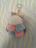 米勒斯（Milesi）可愛(ài)兔子掛件鑰匙扣女生高級感車(chē)載毛絨書(shū)包掛飾生日禮物送朋友 粉藍色 曬單實(shí)拍圖