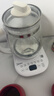 美的（Midea）家用養生壺 1.5L全自動(dòng)玻璃燒水壺 多段保溫電熱水壺 一體恒溫煮茶壺 輕音柔聲燉煮智能預約 升級新品【玻璃壺蓋】 1.5L 曬單實(shí)拍圖