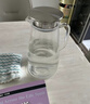 唯銘諾涼水壺玻璃家用冰箱冷水壺大容量扎壺泡茶壺果汁水壺大方把1.8L 曬單實(shí)拍圖