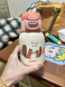 蘇泊爾（SUPOR）兒童保溫杯男女孩學(xué)生水杯水壺316L不銹鋼便攜吸管杯大容量學(xué)飲杯 【背帶款】一蓋雙飲 嫩柚粉 500ml 曬單實(shí)拍圖