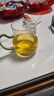 龍膽月牙公道杯防爆加厚高硼硅玻璃一體式大容量帶過(guò)濾網(wǎng)紅分茶器 綠把龍膽月牙杯 400ml 1只 曬單實(shí)拍圖