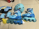 樂(lè )秀gt4輪滑鞋兒童男女童初學(xué)者溜冰鞋鎖輪可調節專(zhuān)業(yè)中小學(xué)課滑冰鞋 26款冰青藍k5套裝 全新4大升級 S （適合腳碼28-31碼）|4碼可調 曬單實(shí)拍圖