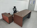辦公桌老板桌小型單人簡(jiǎn)約現代2026新款辦公室輕奢大電腦桌 120*60【加厚32MM桌面】胡桃色 【自行安裝-送安裝工具和教程】 曬單實(shí)拍圖