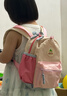 SHUKIKU兒童書(shū)包1-3年級小學(xué)生超輕防潑水透氣背包戶(hù)外旅游 桃子果汁M碼 曬單實(shí)拍圖