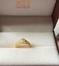 周生生足金愛(ài)情密語(yǔ)皇冠黃金戒指開(kāi)口戒金飾品90227R計價(jià) 00圈3.1克 曬單實(shí)拍圖