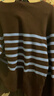 優(yōu)衣庫女裝3D棉質(zhì)圓領(lǐng)條紋針織衫/毛衣毛衫484504 37 栗色 S 曬單實(shí)拍圖