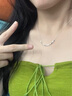 Cindy Kelly精致銀項鏈實(shí)用高級實(shí)用鎖骨鏈高級感送老婆結婚紀念生日禮物女生 銀方塊項鏈【送老婆女友實(shí)用高檔】 曬單實(shí)拍圖