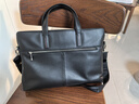 新秀麗（Samsonite）男士手提包13英寸電腦包休閑通勤文件袋牛皮革公文包TK9*09001 曬單實(shí)拍圖