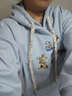 izzue it彩點(diǎn)卡通刺繡寬松連帽衛衣女春款可愛(ài)甜美高級感上衣女長(cháng)袖 曬單實(shí)拍圖