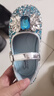 斯納菲女童水晶鞋愛(ài)莎表演鞋公主鞋軟底春秋新款兒童皮鞋中大童單鞋 冰雪愛(ài)莎藍（精靈之翼） 28 腳長(cháng)17cm 曬單實(shí)拍圖