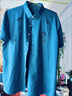 老爺車(chē)正品高端短袖襯衫男士涼感春夏季高檔商務(wù)彈力冰絲免燙薄款襯衣男 機械藍 2XL 180150-165斤 曬單實(shí)拍圖