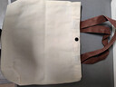 帆布收納包純色手提包女士學(xué)生上班上學(xué)手拎便當飯盒收納帆布袋 白色 曬單實(shí)拍圖