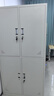 異彩年華鋼制四門(mén)更衣柜員工鐵皮儲物柜子帶鎖宿舍六門(mén)換衣存包柜工廠(chǎng)鞋柜 四門(mén)更衣柜(整體發(fā)貨，破損包賠) 加厚款 曬單實(shí)拍圖