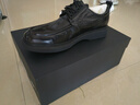 金利來(lái)（Goldlion）【春夏煥新】男鞋都市正裝皮鞋舒適耐磨德比鞋50823024401A黑色41 曬單實(shí)拍圖