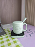 小熊（Bear）加熱杯墊55度恒溫暖杯墊陶瓷杯套裝熱牛奶神器保溫杯墊加熱底座暖菜板電熱板暖奶器秋冬季養生送禮 【重磅新品】DRBD-C40J6淺綠色 0.3L 曬單實(shí)拍圖