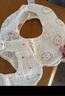 貝肽斯嬰兒口水巾新生兒A類(lèi)紗布圍兜寶寶防水圍嘴小月齡口水兜3條裝小狗 曬單實(shí)拍圖