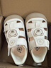 泰蘭尼斯童鞋夏季新款男童嬰兒鞋子透氣涼鞋寶寶防掉鞋女童步前鞋關(guān)鍵鞋 白/杏色 21 內長(cháng)14.0適合腳長(cháng)13.3~13.7 曬單實(shí)拍圖