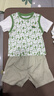 巴拉巴拉童裝男童短袖套裝兒童兩件套吸濕速干寶寶女童衣服夏裝潮萌趣 白綠色調00314-200225119109 100 曬單實(shí)拍圖