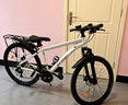 永久自行車(chē)成人山地車(chē)自行車(chē)學(xué)生男女鋁合金變速公路自行車(chē)油碟單車(chē) 【鋼架/全套軸承】蛟白色 24速 26寸【推薦155-185cm】 曬單實(shí)拍圖