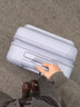 新秀麗（Samsonite）雙開(kāi)門(mén)箱MODIO大容量前開(kāi)口擴容2026行李箱拉桿箱登機旅行箱US8 淺藍色 20英寸 前開(kāi)口/適合一周內短途出行 曬單實(shí)拍圖