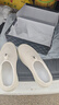 半拖男鞋春季外穿透氣男士一腳蹬無(wú)后跟辦公室包頭拖鞋男運動(dòng)涼鞋 米色 40 曬單實(shí)拍圖
